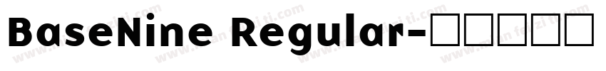 BaseNine Regular字体转换